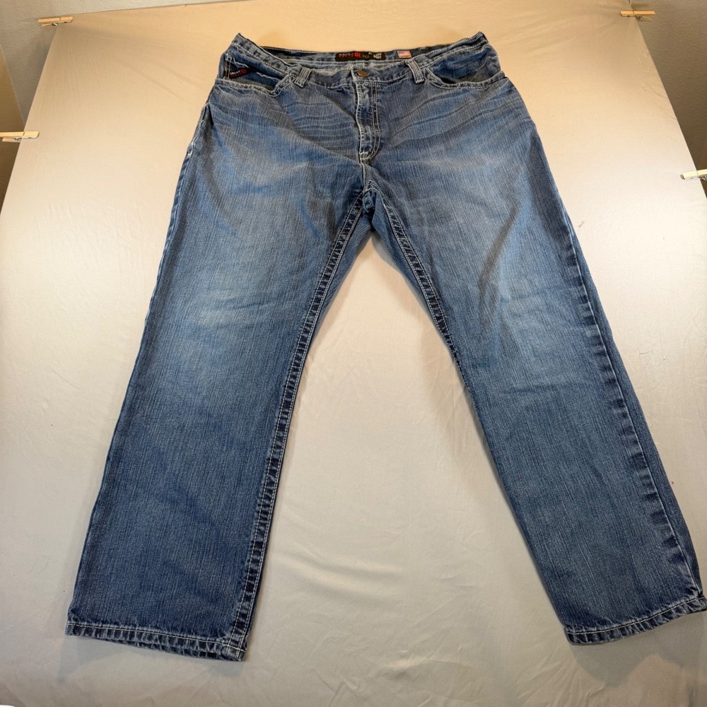 Ariat FR M4 Relaxed Boot Cut Jeans Mens 42x32 Blue Flame Resistant Work Pants